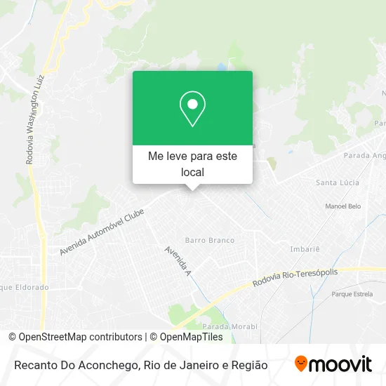 Recanto Do Aconchego mapa