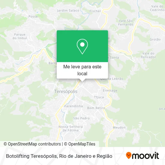 Botolifting Teresópolis mapa