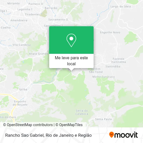 Rancho Sao Gabriel mapa