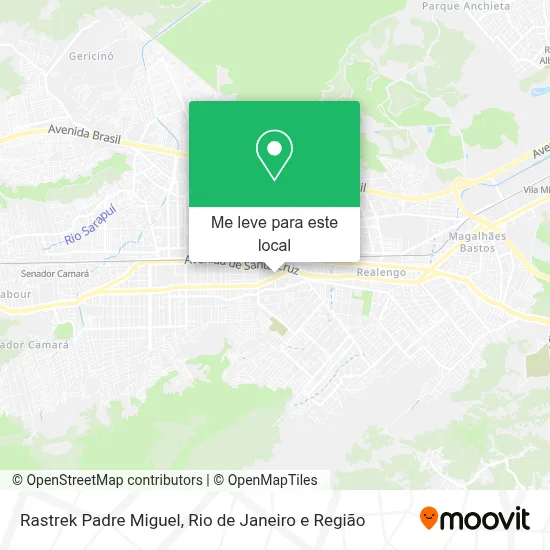 Rastrek Padre Miguel mapa