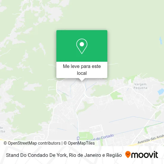 Stand Do Condado De York mapa