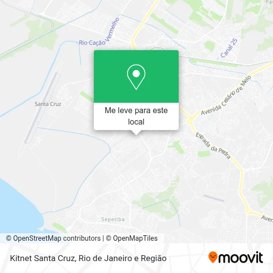 Kitnet Santa Cruz mapa