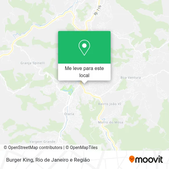 Burger King mapa