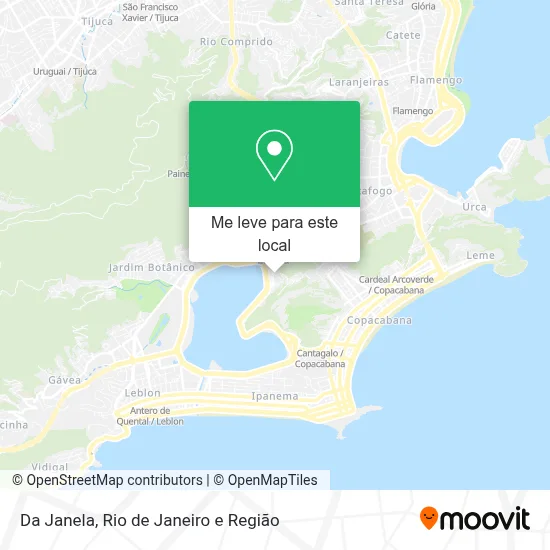 Da Janela mapa