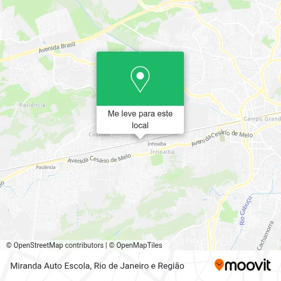 Miranda Auto Escola mapa