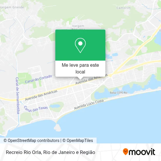 Recreio Rio Orla mapa