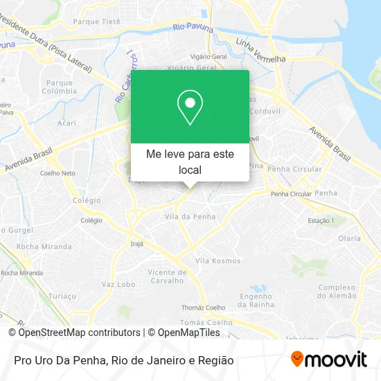 Pro Uro Da Penha mapa