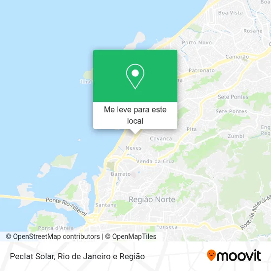 Peclat Solar mapa