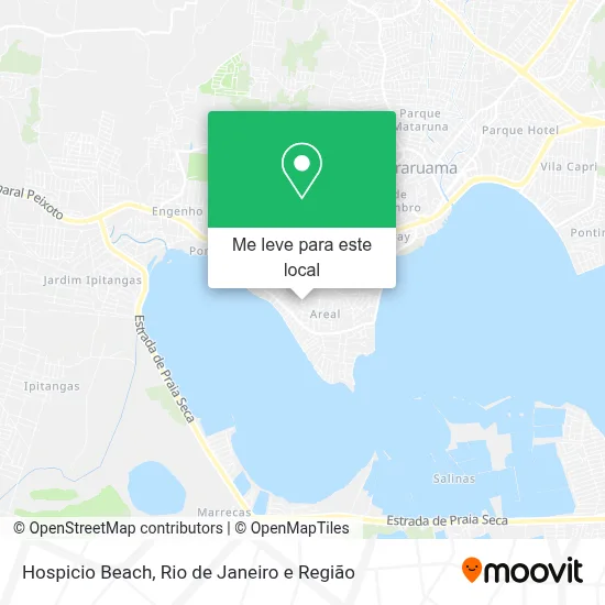 Hospicio Beach mapa