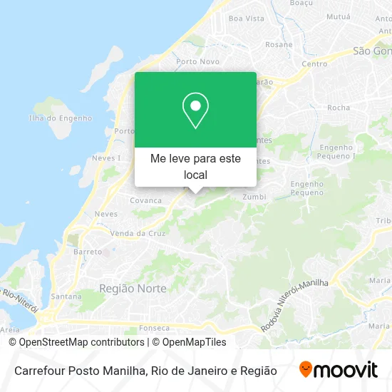 Carrefour Posto Manilha mapa