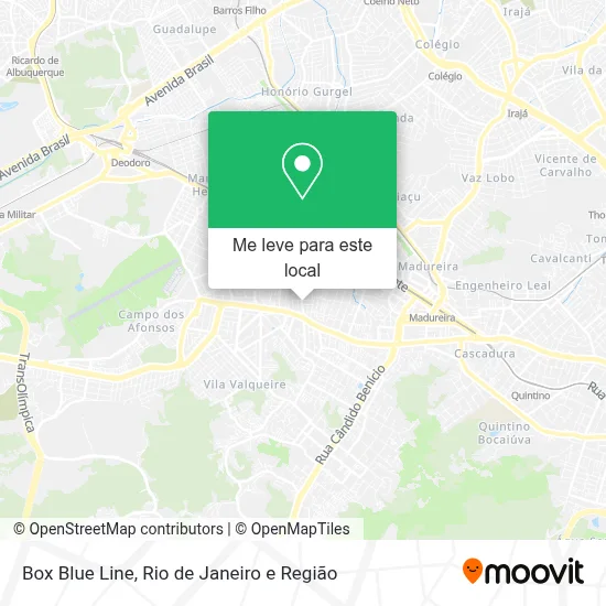 Box Blue Line mapa