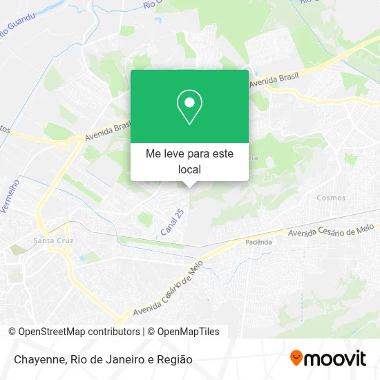 Chayenne mapa