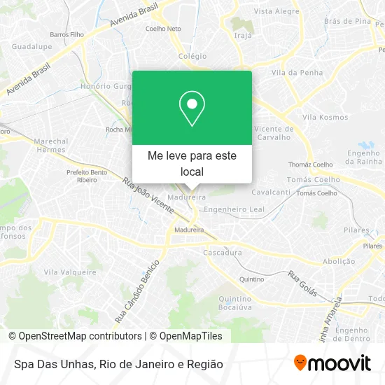 Spa Das Unhas mapa