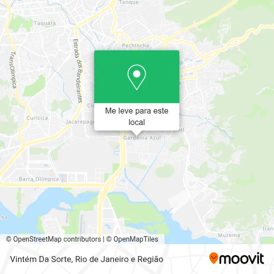 Vintém Da Sorte mapa