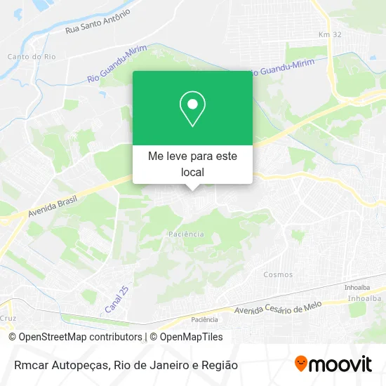 Rmcar Autopeças mapa