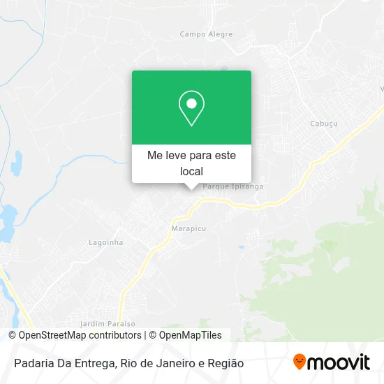 Padaria Da Entrega mapa