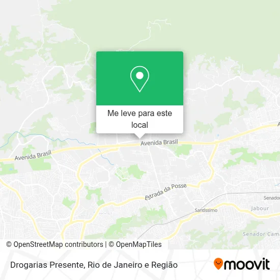 Drogarias Presente mapa