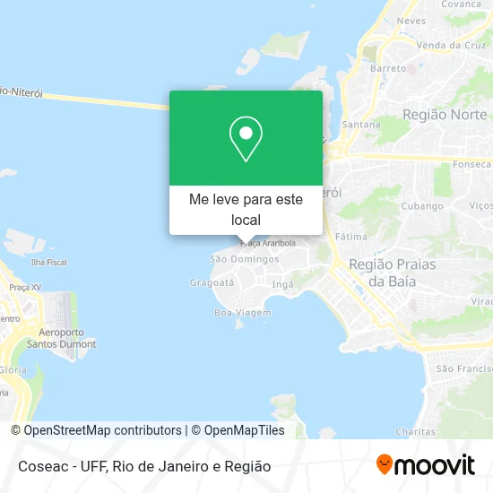 Coseac - UFF mapa