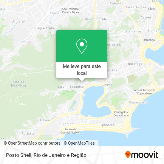 Posto Shell mapa