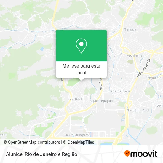 Alunice mapa