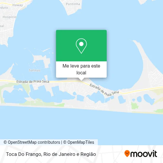 Toca Do Frango mapa