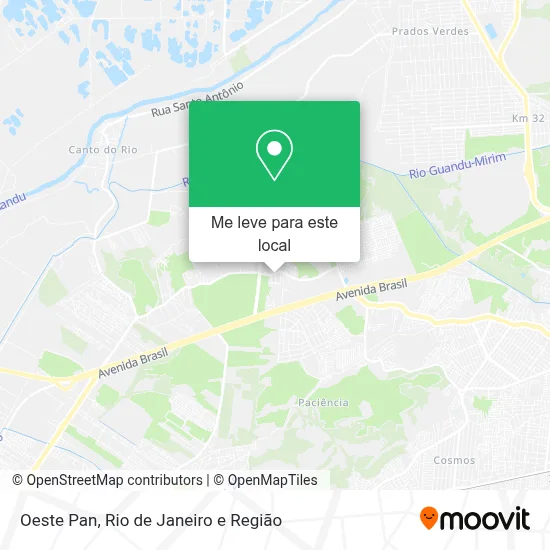 Oeste Pan mapa