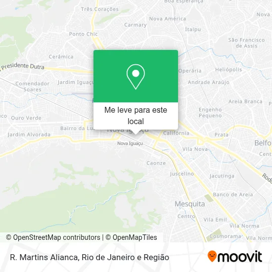 R. Martins Alianca mapa