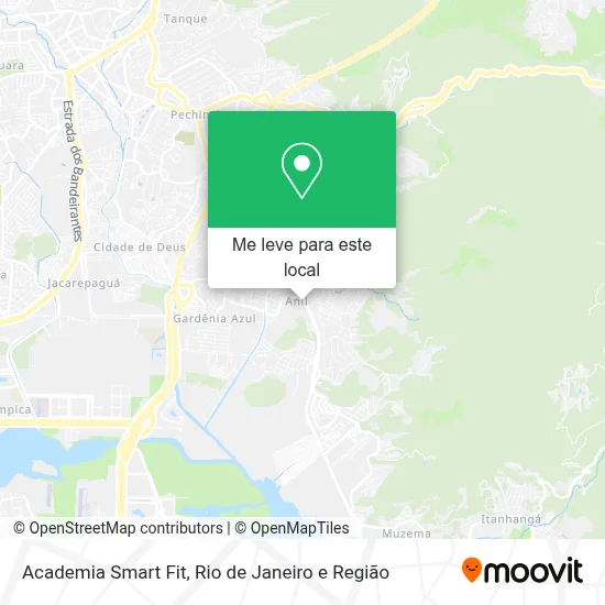 Academia Smart Fit mapa