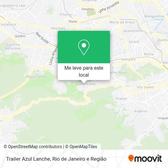 Trailer Azul Lanche mapa