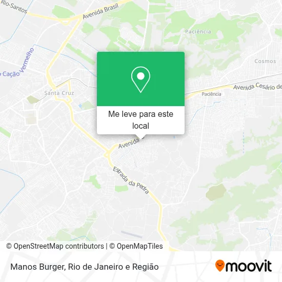 Manos Burger mapa
