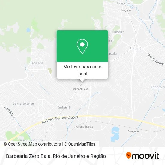 Barbearia Zero Bala mapa
