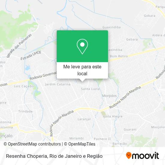 Resenha Choperia mapa