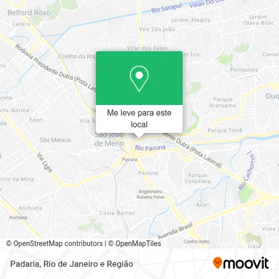 Padaria mapa