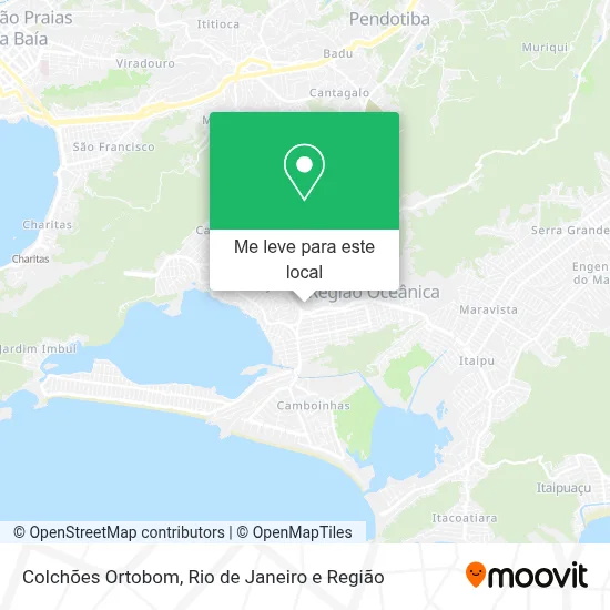 Colchões Ortobom mapa