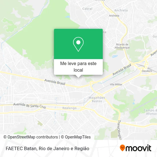 FAETEC Batan mapa