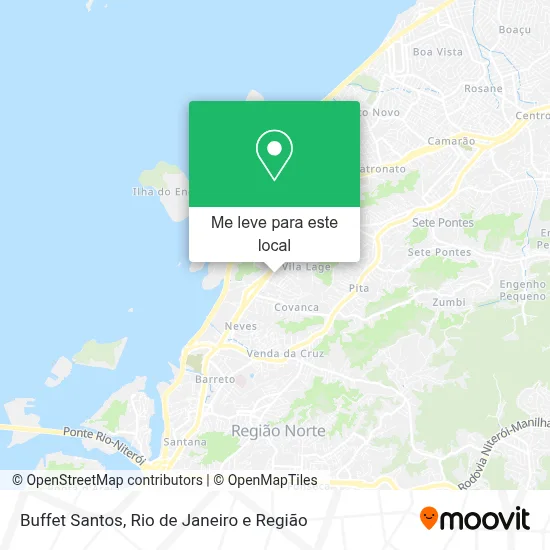 Buffet Santos mapa