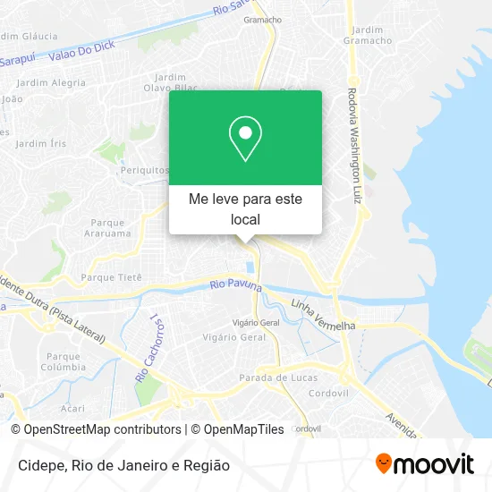 Cidepe mapa