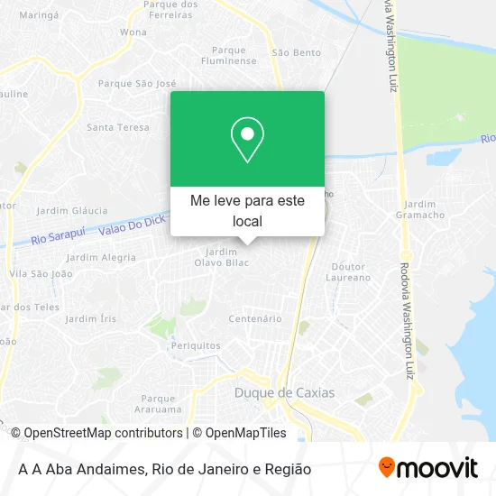 A A Aba Andaimes mapa