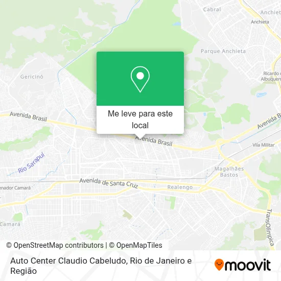 Auto Center Claudio Cabeludo mapa