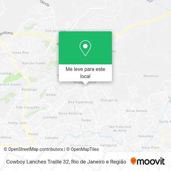 Cowboy Lanches Traille 32 mapa