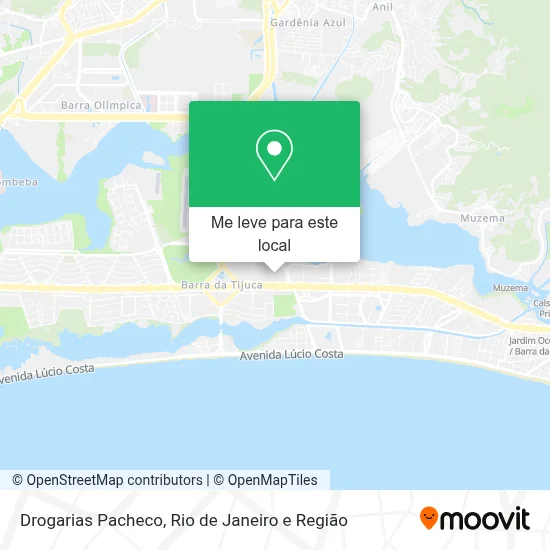 Drogarias Pacheco mapa