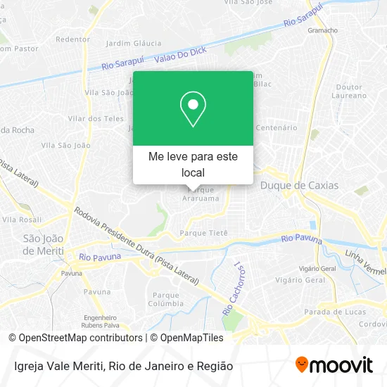 Igreja Vale Meriti mapa