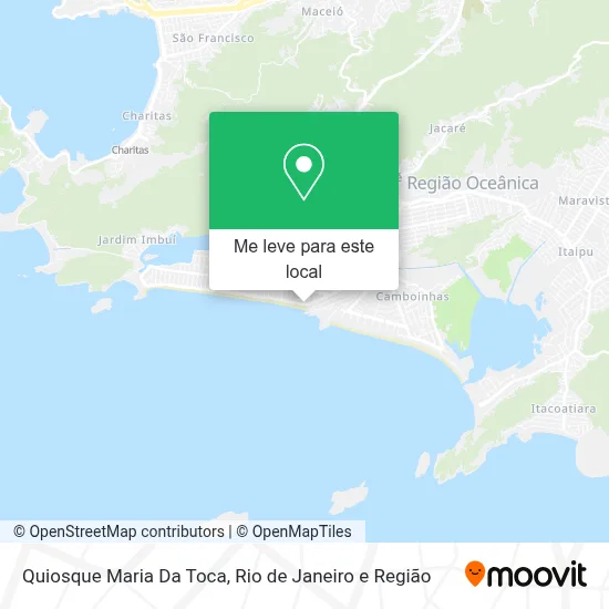 Quiosque Maria Da Toca mapa