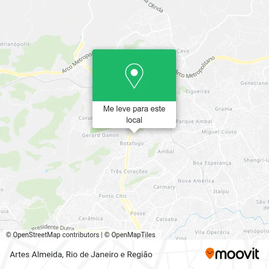 Artes Almeida mapa