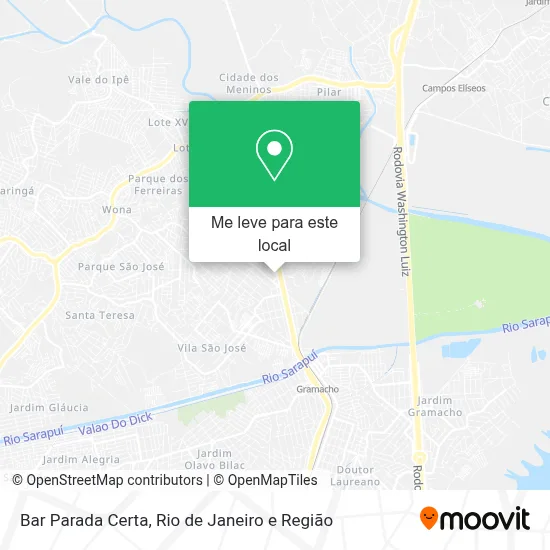 Bar Parada Certa mapa