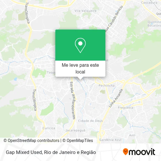Gap Mixed Used mapa