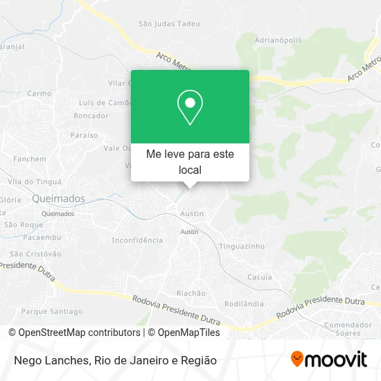 Nego Lanches mapa