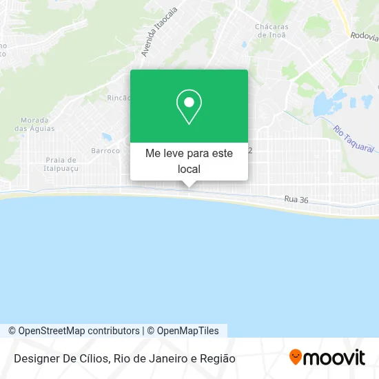 Designer De Cílios mapa