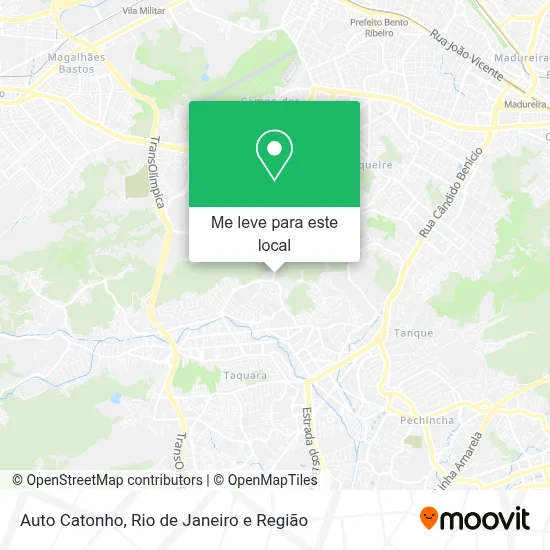 Auto Catonho mapa