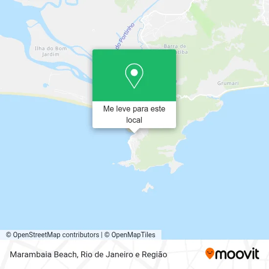 Marambaia Beach mapa